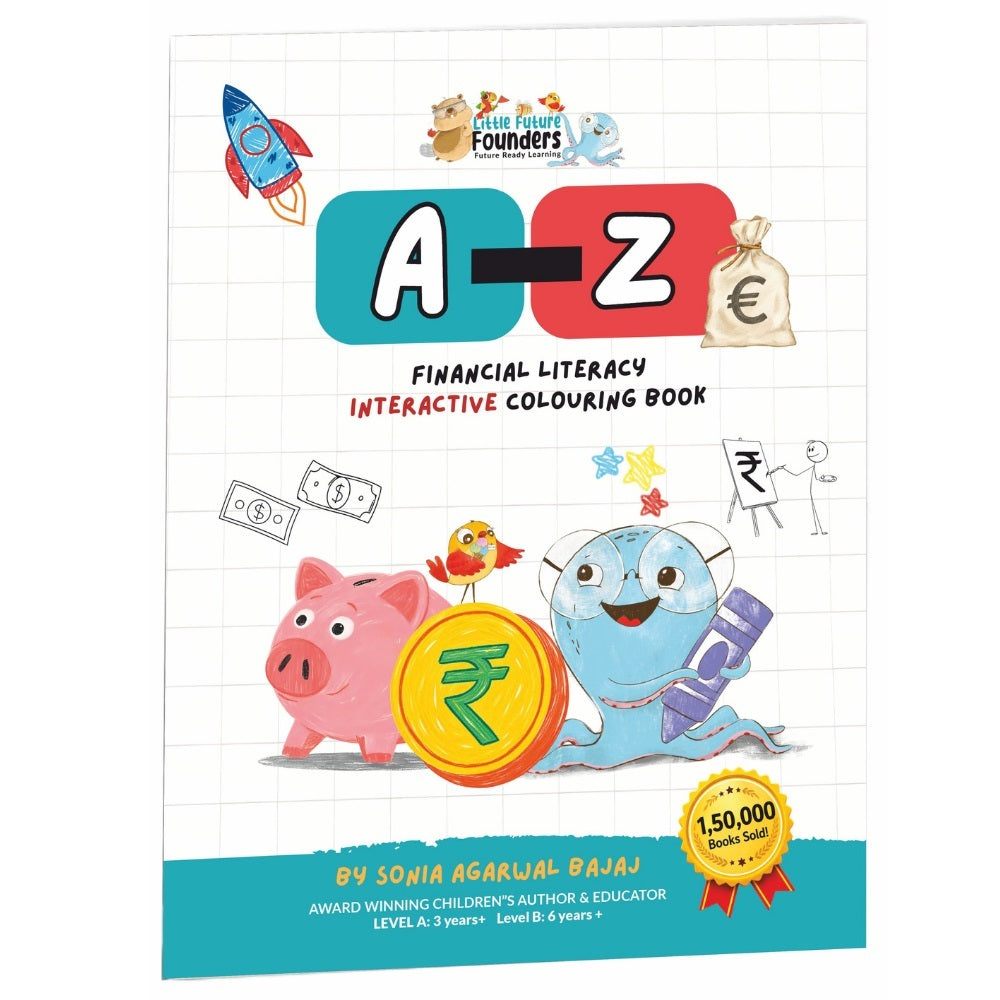 A-Z FINANCIAL LITERACY INTERACTIVE COLOURING BOOK.