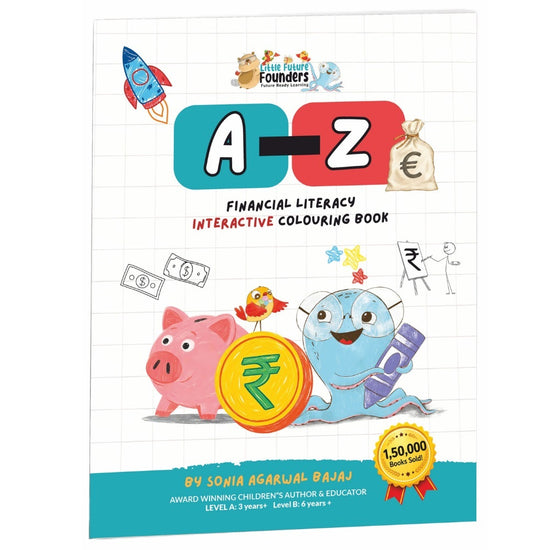 A-Z FINANCIAL LITERACY INTERACTIVE COLOURING BOOK.