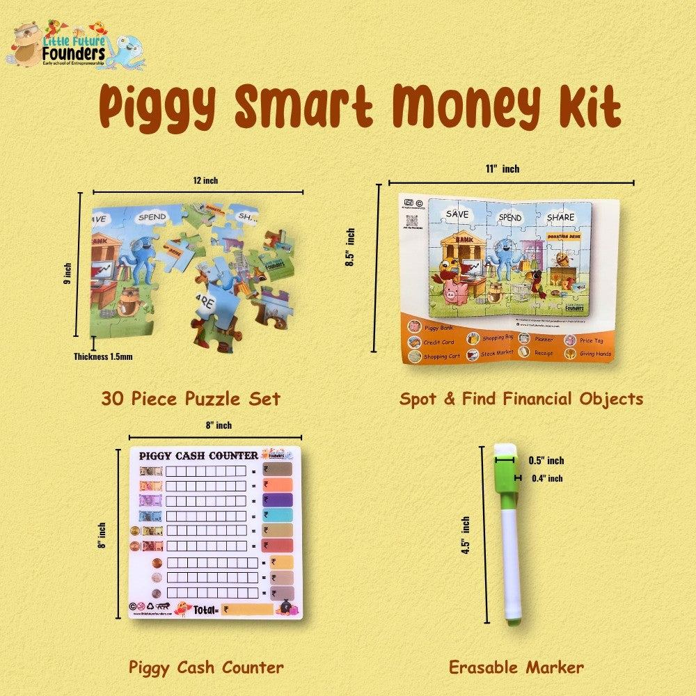PIGGY SMART MONEY KIT | 30 PCS PUZZLE
