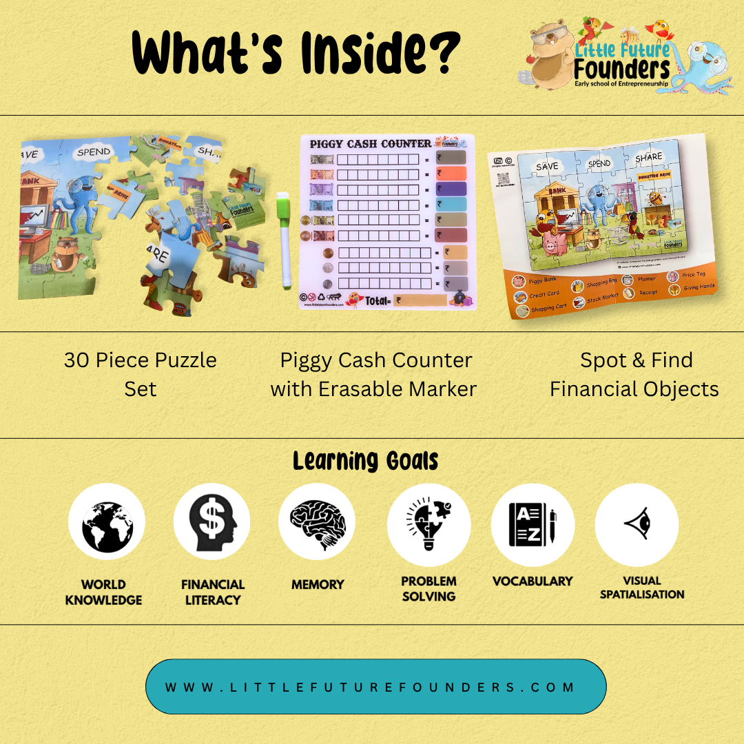 PIGGY SMART MONEY KIT | 30 PCS PUZZLE